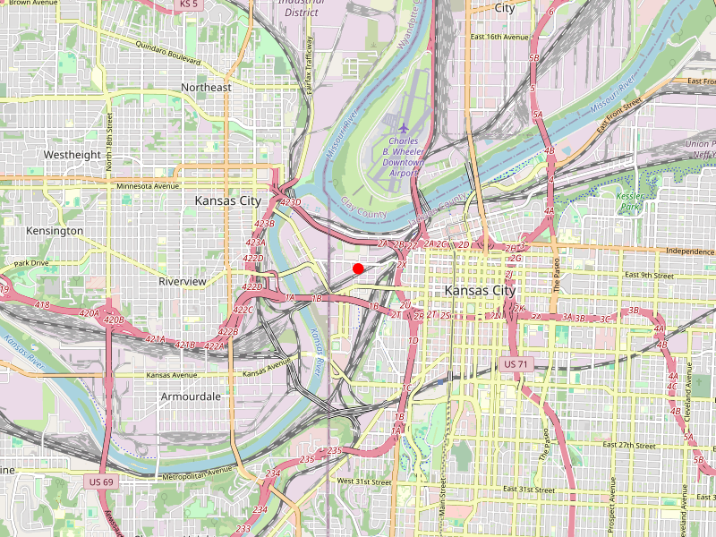 Map of 64101