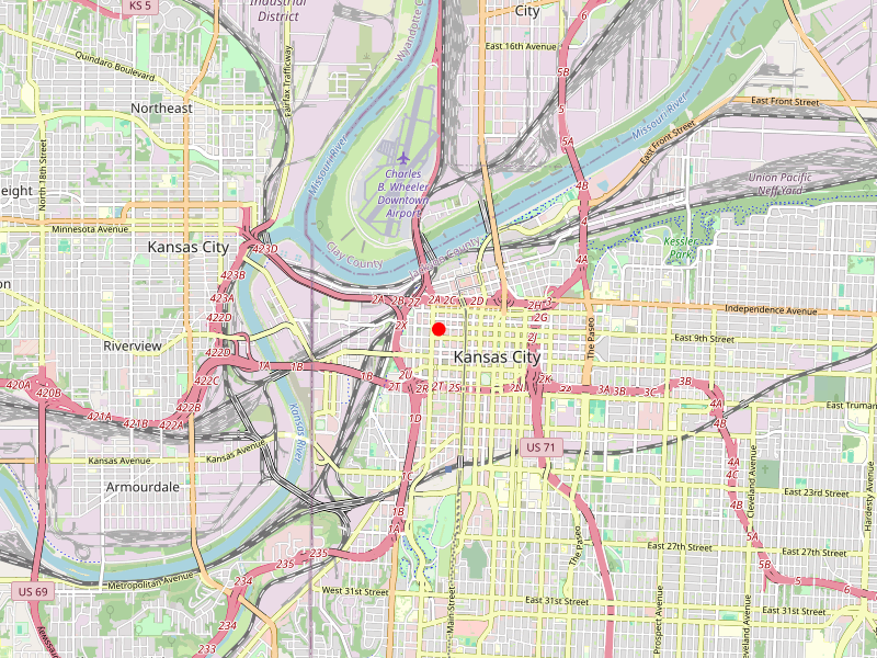 Map of 64105